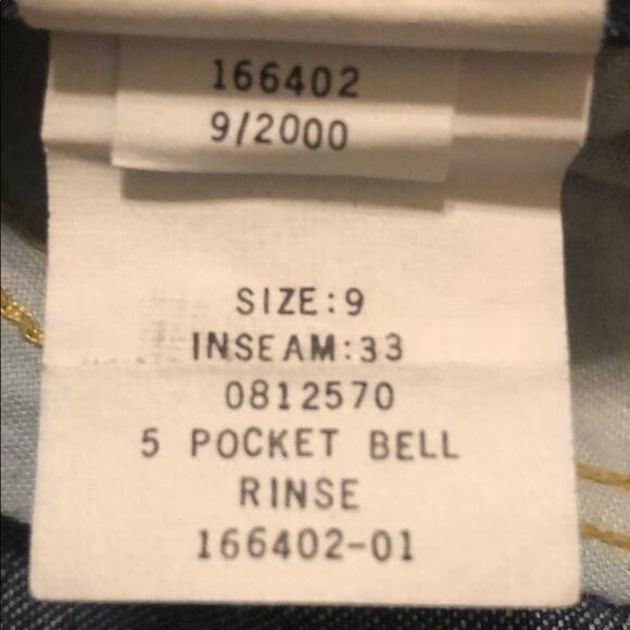 Vintage Tommy Hilfiger Jeans - Dark Wash Size 9 - Bell - Picture 6 of 8